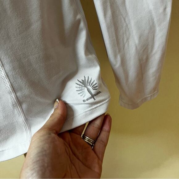 Snow Angel white rainbow quarter zipper long sleeve pullover sweater MEDIUM - Picture 5 of 9